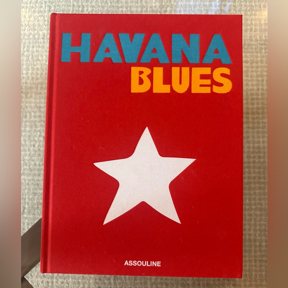 Assouline Red 'Havana Blues' Book with White Star